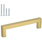 LONTAN 20 Stück Möbelgriffe Gold Griffe für Küchenschränke Gold Schrankgriffe 204mm Lochabstand Schubladengriffe Goldene Griffe Schrank Türgriffe Küche Küchengriffe Edelstahl