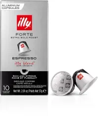 600 ILLY FORTE Kaffeekapseln aus Aluminium kompatibel mit NESPRESSO