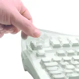 Cherry WetEx, Flexibe Tastatur-Schutzfolie für CHERRY G84-5400, ISO-Layout, Zuverlässiger Schutz vor Verschmutzung durch Flüssigkeiten, Staub, Fremdkörper