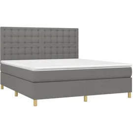 vidaXL Boxspringbett 160 x 200 cm H2 Grau