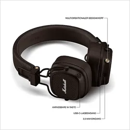 Marshall Major V On-Ear-Kopfhörer Brown