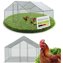 Juskys Freilaufgehege HLS25T für Hühner,