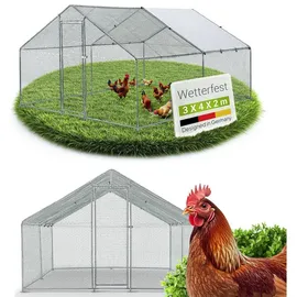 Juskys Freilaufgehege HLS25T für Hühner,