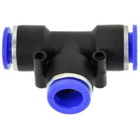 GEKO Schlauchverbinder PU/PE Druckluftverbinder Typ T 6 8 10 12 mm G03043