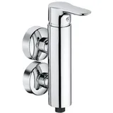 Kludi OBJEKTA Brause-Einhandmischer, vertikale Blockarmatur, chrom