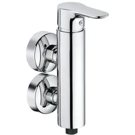 Kludi OBJEKTA Brause-Einhandmischer, vertikale Blockarmatur, chrom