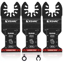 luxuskollektion 3tlg Hartmetall Multitool Sägeblätter Allzweck für Metall