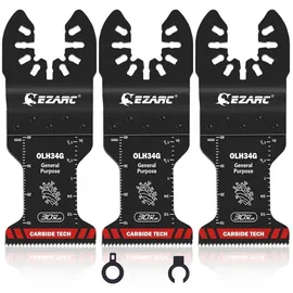 luxuskollektion 3tlg Hartmetall Multitool Sägeblätter Allzweck für Metall