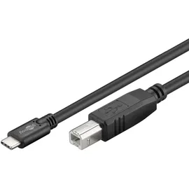 goobay 67985 USB 2.0 B Kabel, schwarz