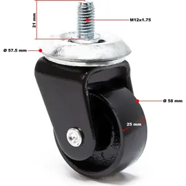 Wiltec Hebebühne Kunststoff/Metall schwarz