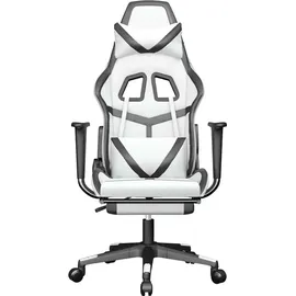 vidaXL Gaming-Stuhl Kunstleder Weiß