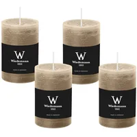 Wiedemann Kerzen Rustik Marble Kerzen 12 cm 4 St. Schlamm
