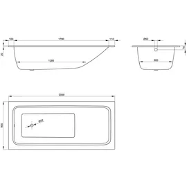 Bette BetteOne Relax Rechteckbadewanne 200 x 90 cm (3325-000)