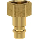 FP Lüdecke Stecknippel für Kupplung NW 7,2mm, Messing, Serie ES, IG G3/8