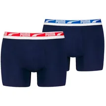Puma MEN EVERYDAY MULTI LOGO BOXERS blau M 2er Pack