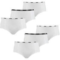 Puma Damen Unterwäsche Unterhosen 2X 3er Mini Shorts im Vorteilspack (White, S) - S