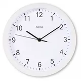 Hama Wanduhr Elba weiß Kunststoff, Ø 25,0 cm