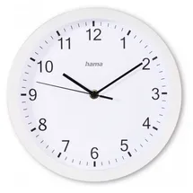 Hama Wanduhr Elba weiß Kunststoff, Ø 25,0 cm