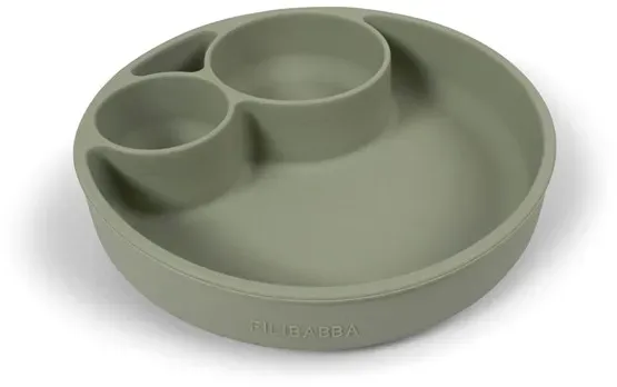 Silicone divided plate - Green