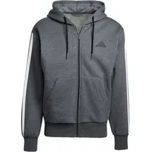 adidas Essentials 3-Streifen Sweatjacke Herren Dark Grey Heather/Black XL