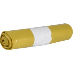 Abena Abfallsäcke Sækko Boy, LDPE Recycled, 40 Liter, Müllbeutel zur Aufteilung im Sækko Boy, 1 Rolle = 10 Stück, Farbe: gelb
