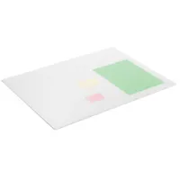 Durable Schreibtischunterlage transparent mit Dekorrille, 65 x 50 cm, blendfrei, rutschfeste Tischunterlage, PP, 712319