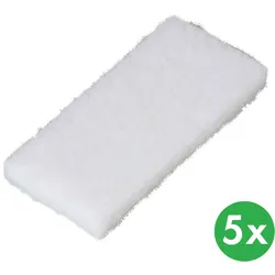 Boden- und Flächenscheuerpads, 25 x 11,2 cm, geringe Härte (5 Stk.)