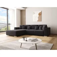 Ecksofa mit Schlaffunktion GUSTO L Monolith 97 Links - Schwarz