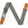 IBANEZ Designer Collection Guitar Strap Charcoal Gray Denim (DCS50D-CGY)