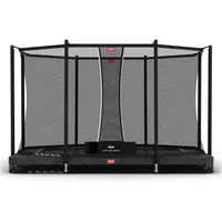 Berg Toys Trampolin Ultim Favorit InGround 410 x 250 cm inkl. Sicherheitsnetz Grau