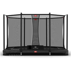 Berg Toys Trampolin Ultim Favorit InGround 410 x 250 cm inkl. Sicherheitsnetz Grau