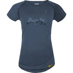 Grüezi Bag Woodwool T-shirt Lady Uhura Flowerpower ocean cavern (4003) M