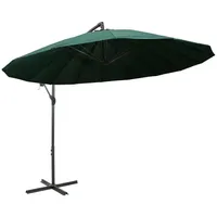 VidaXL Ampelschirm Grün 3 m Aluminium-Mast
