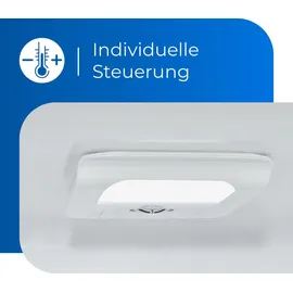 Exquisit KS350-V-H-040E Kühlschrank (331 l, 1730 mm hoch, Weiß)