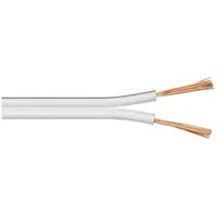 goobay 67745 Lautsprecherkabel 2x0,75mm2 / 25 m Weiß