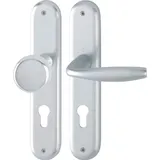 HOPPE Langschildgarnitur NY 53/273P/1810 Aluminium grau/silber