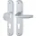 HOPPE Langschildgarnitur NY 53/273P/1810 Aluminium grau/silber
