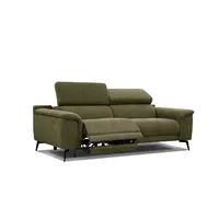 RELAXSOFA FIERO 3-Sitzer mit 1 Relaxfunktion, olivgrün