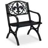 Relaxdays Gartenstuhl 60 x 56 x 85,5 cm schwarz