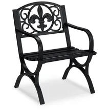 Relaxdays Gartenstuhl 60 x 56 x 85,5 cm schwarz