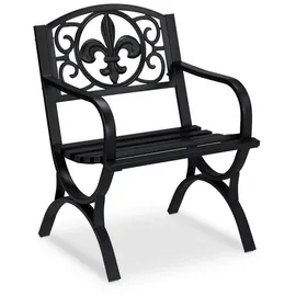 Relaxdays Gartenstuhl 60 x 56 x 85,5 cm schwarz