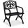 Relaxdays Gartenstuhl 60 x 56 x 85,5 cm schwarz