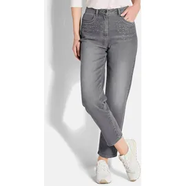 GOLDNER Jeans SARA mit Formbund in grau | Gr.: 40