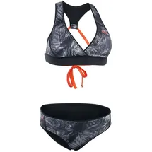 ION Bikini Damen Schwarz/Flowers M