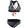 ION Bikini Damen Schwarz/Flowers M