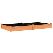 vidaXL Hochbeet mit Einsatz 240 x 120 x 25 cm Braun