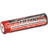 XCell Kraftmax 18700 Pro Akku mit PCB Schutzschaltung - speziell für LED Taschenlampen 3,7V 9,62 Wh