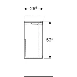 Geberit Xeno2 38x52,5x26,5cm, m 1 Tür, 500502431