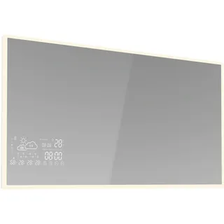 Blumfeldt Infrarotheizung 600W – Smart Mirror mit LED-Anzeige, IP44, App-Steuerung, Überhitzungsschutz, für Bad & Feuchträume, 12... | 600 W | Schwarz