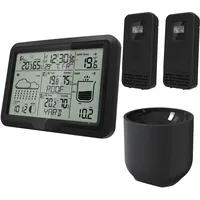 digi-tech gmbh Miraval Design Funk-Wetterstation Schwarz